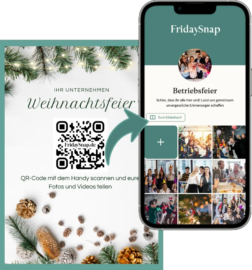 QR-Code der auf die Fotogalerie der Mitarbeiter zeigt